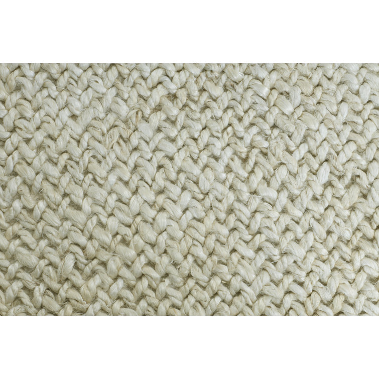 Tufty Home Flatweave Jute/Sisal Abstract Area Rug in Bleach Perigold